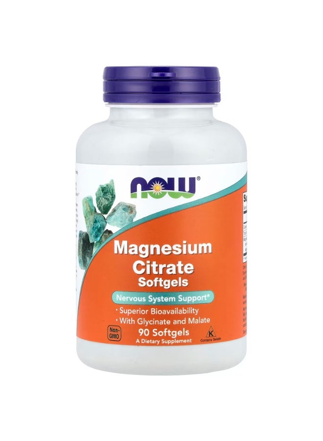 ناو سيترات المغنيسيوم، 90 كبسولة هلامية (133 ملجم لكل كبسولة هلامية) - Image 1